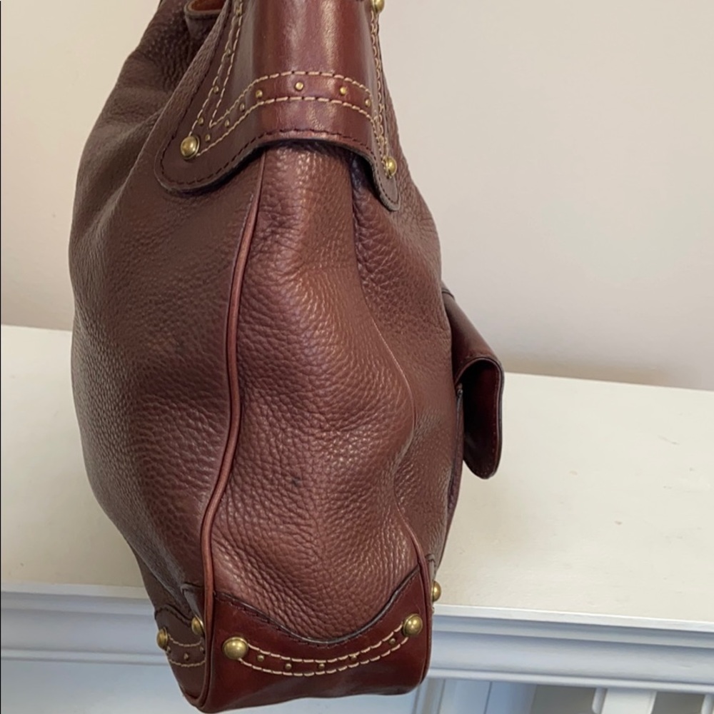 Michael Kors Brown Leather Shoulder Bag - Picture 8 of 13